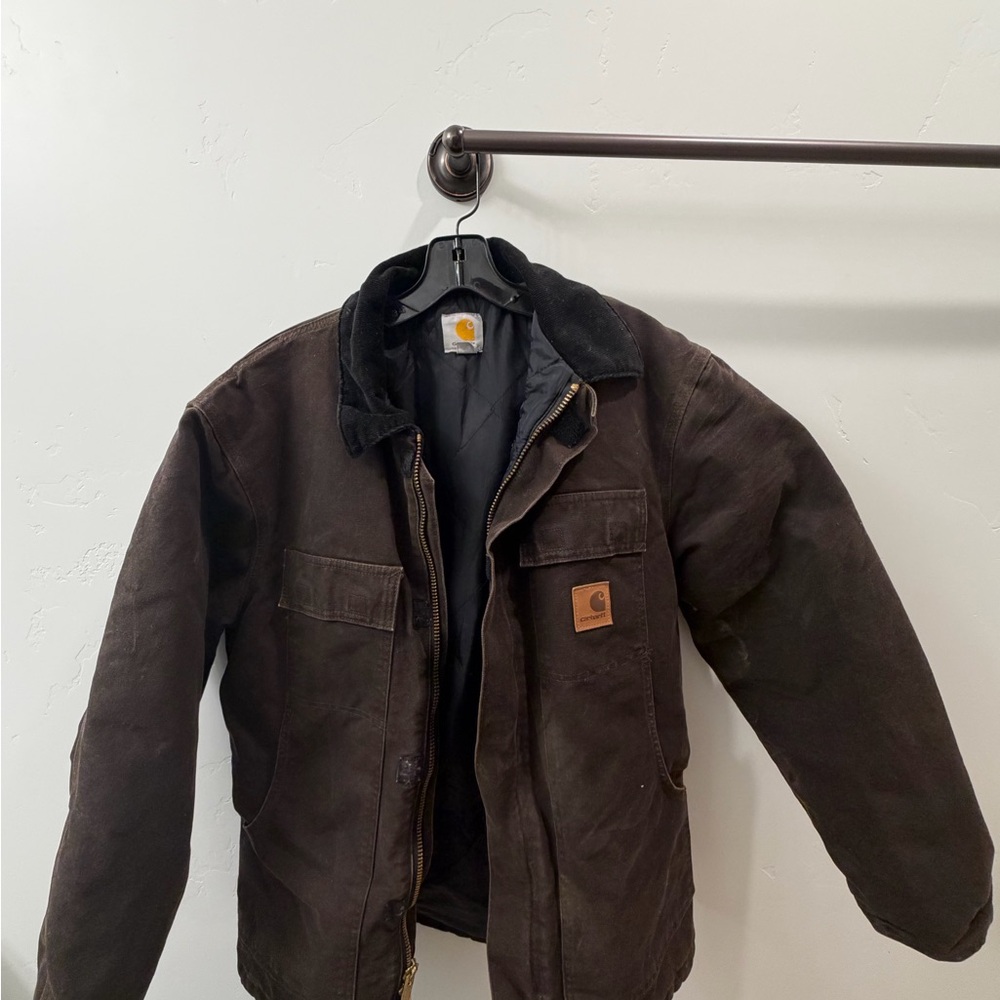 Carhartt C26 quilted dark brown men’s medium
